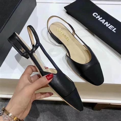 replica chanel shoes paypal|Chanel style slingback shoes.